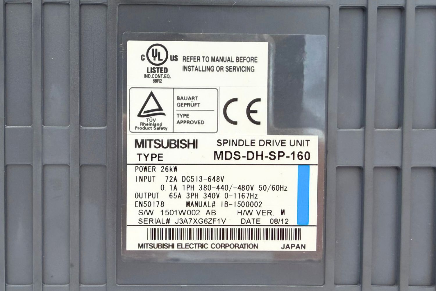 MAZAK Mitsubishi MDS-DH-SP-160 Servo Drive - Image 3