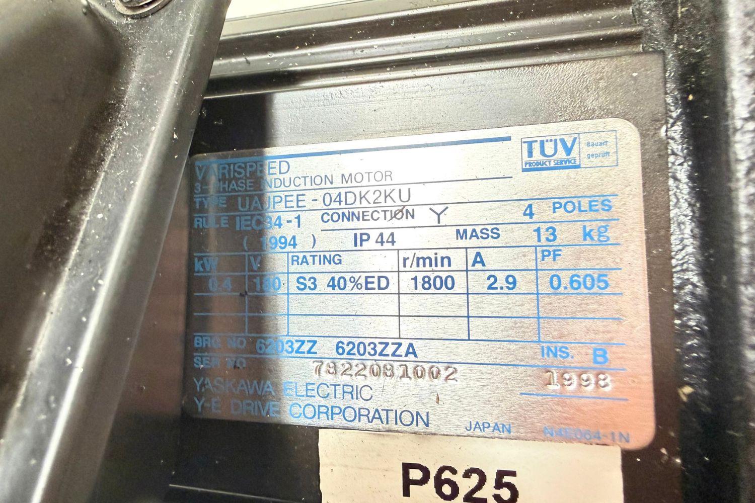 YASKAWA Motor UAJPEE-04DK2KU - Image 3