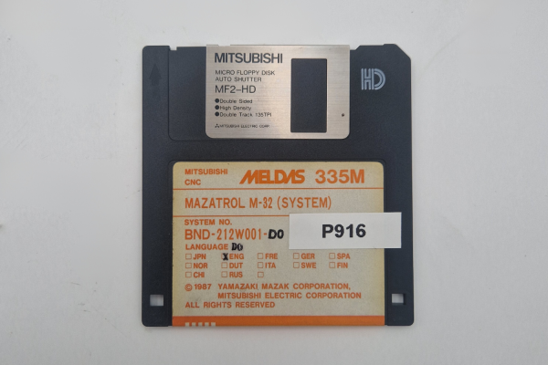 Mazak Mazatrol M-32 (SYSTEM) Floppy Disk