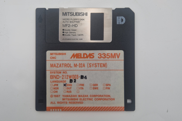 Mitsubishi CNC Mazatrol M-32A (SYSTEM) FLOPPY DISK