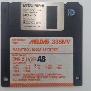 Mitsubishi CNC Mazatrol M-32A (SYSTEM) FLOPPY DISK