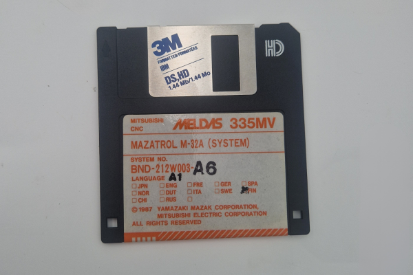 Mitsubishi CNC Mazatrol M-32A (SYSTEM) FLOPPY DISK