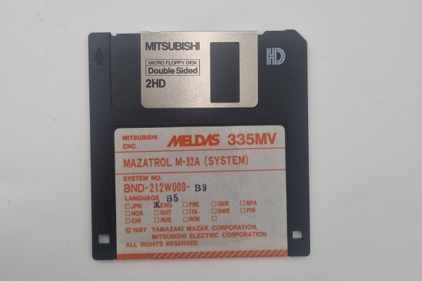 Mitsubishi CNC Mazatrol M-32A (SYSTEM) FLOPPY DISK