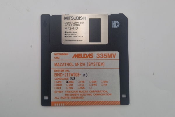 Mitsubishi CNC Mazatrol M-32A (SYSTEM) FLOPPY DISK