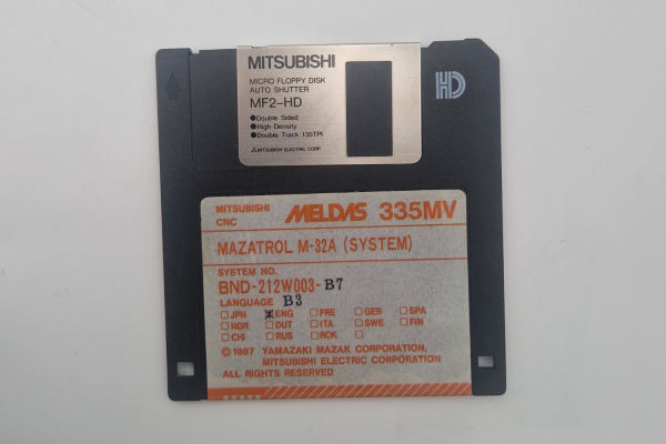 Mitsubishi CNC Mazatrol M-32A (SYSTEM) FLOPPY DISK