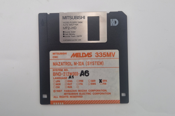 Mitsubishi CNC Mazatrol M-32A (SYSTEM) FLOPPY DISK