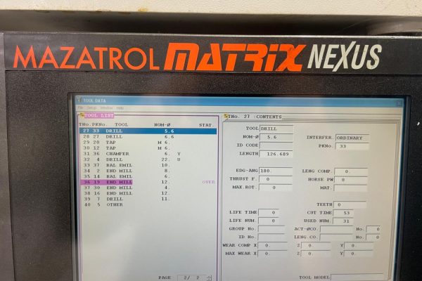 Mazak Horizontal Centre Nexus 5000-II