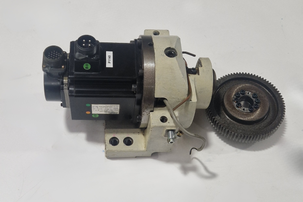 Mazak Mitsubishi B Axis HC-H153S-A51 AC Servo Motor includes Break and Gear.