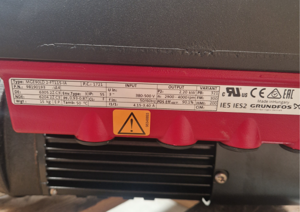 MAZAK GRUNDFOS PUMP MTRE3-25/25 A-W-A-HUUV
