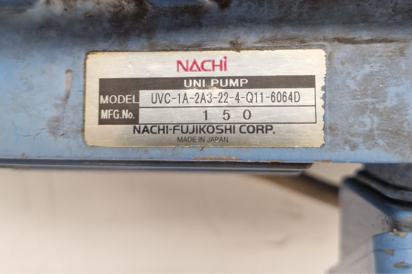 Nachi 3 Phase Induction Motor with Uni Pump UVC-1A-2A3-22-4-Q11-6064D