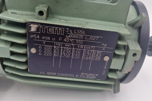 Emerworm HCM010-16N90-1 Motor and Gearbox.