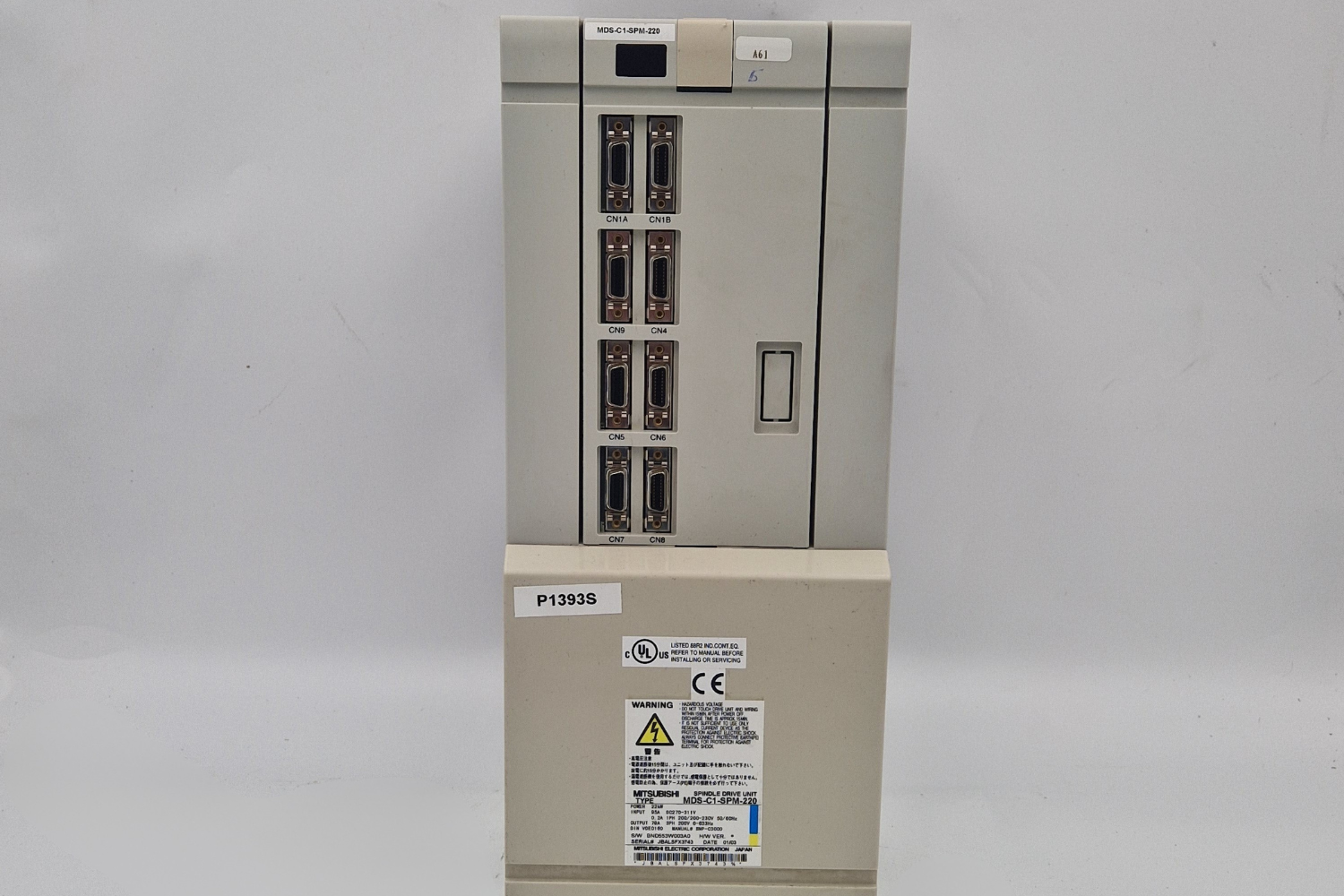 Mazak Mitsubishi MDS-C1-SPM-220 Spindle Drive Unit.